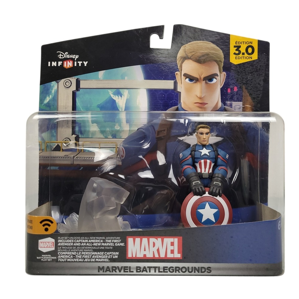 Disney Infinity 3.0 Marvel Battlegrounds Captain America Figure New & Sealed NIB